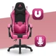 Компьютерное кресло Hell's Rainbow Black-Pink ткань (5904204981354) - изображение 4