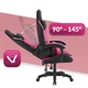 Компьютерное кресло Hell's Rainbow Black-Pink ткань (5904204981354) - изображение 5