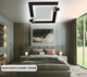 Керована світлодіодна люстра Esllse CONSUL 80W S-2LR-480×480×125- WHITE/BLACK-220-IP20 - зображення 3