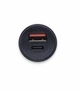 Автомобильная зарядка Baseus USB + PD Type-C разъем QC4.0 быстрая зарядка 12-24V mini Черная (80033) - изображение 2