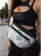 Поясная сумка Sambag Tirso Max полиэстер водоотталкивающая с принтом листья - изображение 5