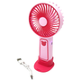 Портативный вентилятор Mini Fan с подставкой под телефон TX-265 6368 USB 3 режима розовый - изображение 2