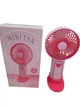 Портативный вентилятор Mini Fan с подставкой под телефон TX-265 6368 USB 3 режима розовый - изображение 4