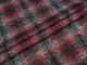 Ткань Трикотаж тёплый клетка, серо-черный с красным, пог. м. (т22, 2306024, д6 цв2) - изображение 1