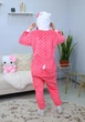 Жіноча кігурумі піжама доросла та підліткова Kigurumi Hello Kitty Хеллоу Кітті в горошок Рожевий XL 175-185 см (1084) - зображення 7