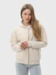 Толстовка на молнии женская Ray Premium Loose U0409W XS Бежевая (RAY2000000041636) - изображение 1
