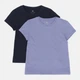 Футболка (2шт) H&M 110 116см темно синій, бузковий 24121160446 - зображення 1