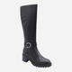 Kozaki damskie skórzane Geox D Damiana D56QCD-00043-C9999 38.5 Czarne (8058192476761) - obraz 2