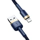 Кабель Baseus Cafule Series USB For Lightning 1м 2.4A (CALKLF-BV3) Gold/Blue - изображение 6