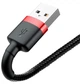 Кабель Baseus Cafule Series USB For Lightning 2м 1.5A (CALKLF-C19) Red/Black - зображення 7