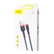 Кабель Baseus Cafule Series USB For Lightning 1м 2.4A (CALKLF-B19) Red/Black - зображення 11