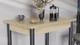 Обеденный стол-трансформер раскладной Берта Ferrum-decor 750x1200x900 Черный металл ДСП Дуб Сонома 16 мм (FRD-105174) - изображение 7