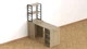 Стол-тумба трансформер Смарт 4/2 с этажеркой Ferrum-decor 1430x1450x600 Черный металл ДСП Дуб Сонома 16 мм (FRD-105133) - изображение 10