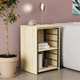 Стіл-тумба трансформер Смарт 2/1 Ferrum-decor 750x1450x500 Чорний метал ДСП Дуб Сонома 16 мм (FRD-105098) - изображение 1