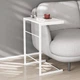 Столик приставний Террі Ferrum-decor 650x440x330 Білий метал ДСП Біле 16 мм (FRD-104655) - зображення 1