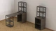 Стіл-тумба трансформер Смарт 3/2 з етажеркою Ferrum-decor 1430x600x280 Чорний метал ДСП Дуб Сонома Трюфель 16 мм (FRD-105120) - зображення 9