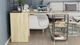 Стіл-тумба трансформер Смарт 3/2 з етажеркою Ferrum-decor 1430x1450x600 Чорний метал ДСП Дуб Сонома 16 мм (FRD-105119) - изображение 4