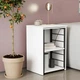 Стіл-тумба трансформер Смарт 2/2 Ferrum-decor 750x1450x600 Чорний метал ДСП Біле 16 мм (FRD-105102) - зображення 1