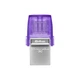 Накопичувач Kingston 64GB USB 3.2 Gen1 + Type-C DT microDuo 3C R200MB/s - изображение 1