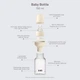 Пластикова дитяча пляшечка BIBS Baby Bottle Silicone 150 ml Slow Flow (повільний потік) Blue - изображение 2