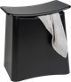 Кошик для білизни Wenko Wing з сидінням 2 в 1 чорний 33 л (4008838356289) - зображення 4