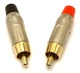 Разъемы Тюльпан RCA Avzhezh A0136 BK+RD (пара) - изображение 1