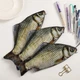 Большой пенал в виде рыбы Creative Salted Fish Вместительный пенал-сумочка для школьных принадлежностей - изображение 4