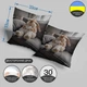 Подушка плюшевая смешная с приколом с Кроликом от WONKEY 33×33 см, 3D принт / 1306533UA - изображение 3