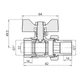 Кран кульовий "Американка" Thermo Alliance Base прямий 1" ВЗ SD221W25 - зображення 2