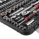 Набор инструментов STORM, 1/2" + 1/4", Cr-V, 110 ед., SUPER LOCK, головки: 4-32 мм, E4-E24, биты 35 ед., удл. головки: 6-22 мм, кейс INTERTOOL ET-8110 - изображение 4