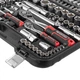 Набор инструментов STORM, 1/2" + 1/4", Cr-V, 110 ед., SUPER LOCK, головки: 4-32 мм, E4-E24, биты 35 ед., удл. головки: 6-22 мм, кейс INTERTOOL ET-8110 - изображение 5