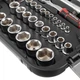 Набор инструментов STORM, 1/2" + 1/4", Cr-V, 73 ед., головки: 4-27 мм, биты 33 ед., кейс INTERTOOL ET-8073 - изображение 4