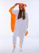 Женская кигуруми пижама взрослая и подростковая Белка Летяга Kigurumi Оранжевый L 165-175 см. (1106) - изображение 3