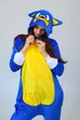 Женская кигуруми пижама взрослая и подростковая на молнии Kigurumi Ёж Соник Sonic Сине-желтый XL 175-185 см. (1099/3) - изображение 4