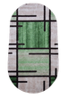 Ковер с невысоким ворсом Espresso 0.5х0.8 м. Овал Beige\Green 02239A - изображение 1