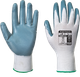 Рукавички робочі з нітриловим покриттям Portwest Flexo Grip A310 розмір XL, колір: білий/сірий - зображення 5