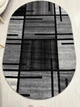 Ковер с невысоким ворсом Espresso 1.5х2.3 м. Овал Gray 02239A - изображение 5