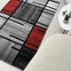 Ковер с невысоким ворсом Espresso 1.5х3 м. Gray/Red 02239A - изображение 4
