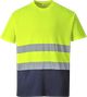 Футболка двухцветная Portwest Cotton Comfort S173 XL Желтый/Темно-синий - изображение 5