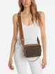 Сумка крос-боді через плече жіноча маленька Michael Kors Bryant Md Dblzp Chn Camera Xbody 32S5GYTC5B 252 Темно-коричнева (800070349060) - зображення 2