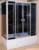 Гідромасажна кабіна з глибоким піддоном KO&PO 178 170х85х215 см душовий бокс чорний з гідромасажем і електронікою тоноване скло (C14909) - зображення 6