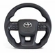 Анатомический руль для Toyota Land Cruiser 100, Prado 120. Кожа. Логотип – хром. - изображение 1