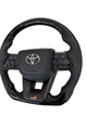 Анатомический руль для Toyota Land Cruiser 200, Prado 150. GR. С подогревом. Рояльный лак. Логотип – хром. - изображение 2