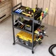 Тележка для электроинструментов, 3-х ярусная металлическая MZY-857 6,3кг 61х31х86см (MZY-857) - изображение 4