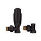 Комплект для підключення радіатора Koer SET-24.Black - 1/2'' кутовий з термоголовкою (KR5283) - зображення 3