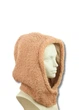 Женский капор-капюшон меховой (Барашек) (One-size) Персиковый - изображение 1
