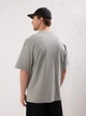 Футболка хлопковая длинная мужская Trendyol TMNSS25TS00158 S Gray (8684737398375) - изображение 2