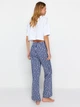 Пижамные штаны женские хлопковые Trendyol THMSS23PJ00002 M Navy Blue (8683048873618) - изображение 2