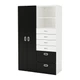 Шафа / гардероб IKEA (ІКЕА) STUVA / FRITIDS 120х50х192см білий чорний (192.765.36) - зображення 1