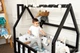 Детская кровать домик Монтессори BUSY WOOD напольная с ламелями Модель 1 120х60 см черный - изображение 3
